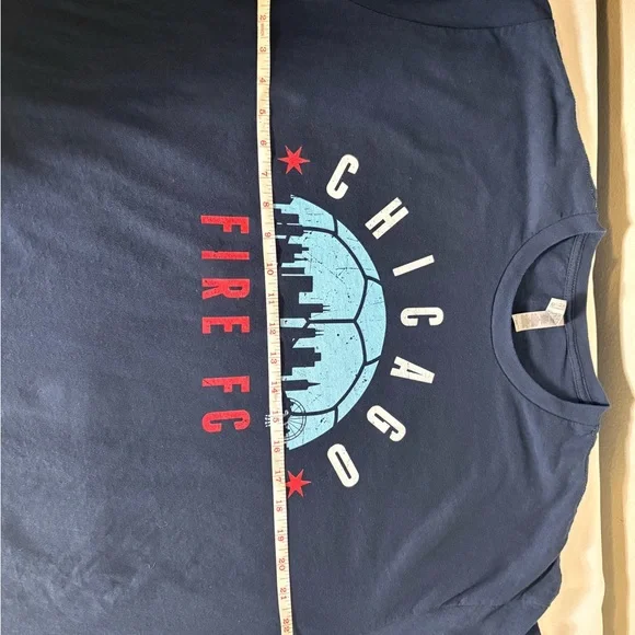 Next Level Apparel Navy Blue Chicago Fire FC Tee - Picture 8 of 10